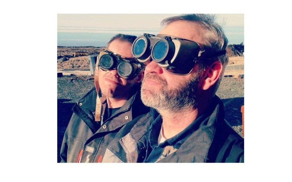 Brynjólfur Smárason og Guðmundur Ólafsson, mynd stolið af fb. síðu Guðmundar.