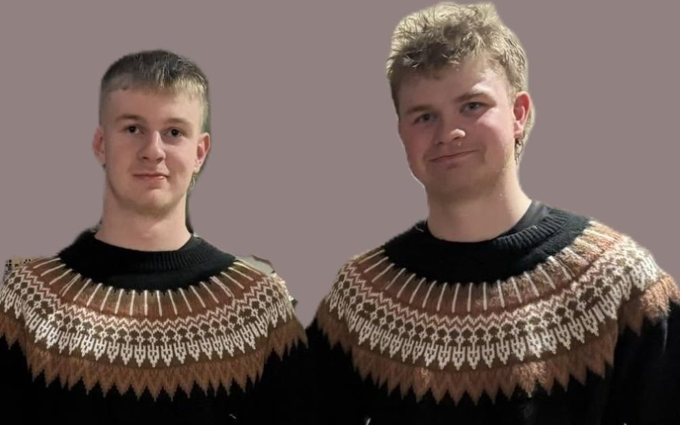 Ketill Ingi Guðmundsson og Tindur Ólafur Guðmundsson, mynd af fb.