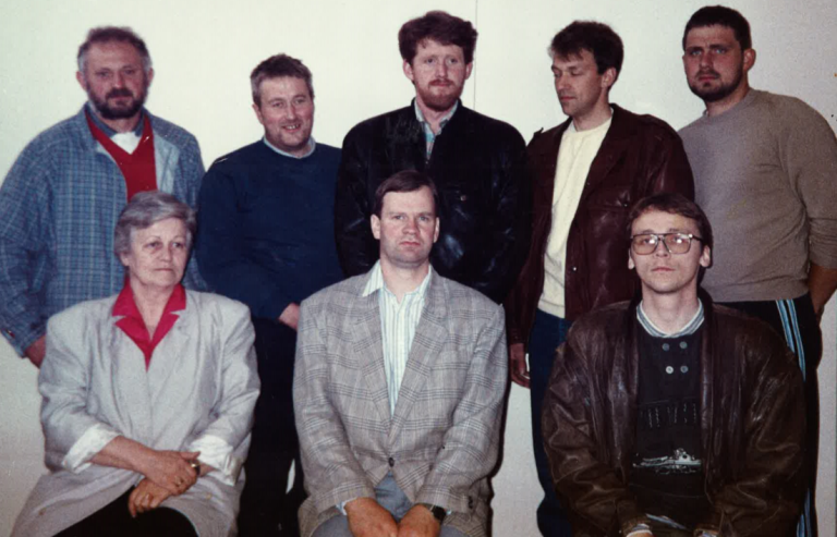 Hreppsnefnd Reykhólahrepps eftir sameiningu 1987; aftari röð: Jóhannes Geir Gíslason, Smári Hlíðar Baldvinsson, Einar Valgeir Hafliðason, Karl Kristjánsson og Stefán Magnússon. Fremri röð: Áshildur Vilhjálmsdóttir, Guðmundur Ólafsson og Reinhard Reynisson sveitarstjóri.